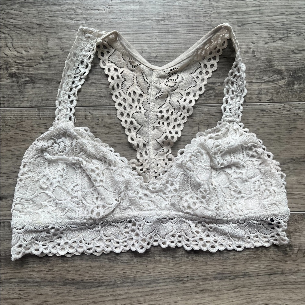 Aerie Lace Womens Racerback Bralette L